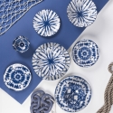 The Blue Japanese Oriental Style 18-Piece Dinnerware Set On Sale