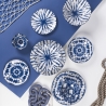 The Blue Japanese Oriental Style 18-Piece Dinnerware Set On Sale