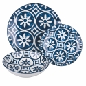18-Piece Dinnerware Set in Mediterranean Design Porcelain Paxos On Sale