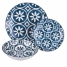 18-Piece Dinnerware Set in Mediterranean Design Porcelain Paxos On Sale