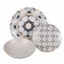 18-Piece Boho-Bohemian Porcelain Dinnerware Set Offers