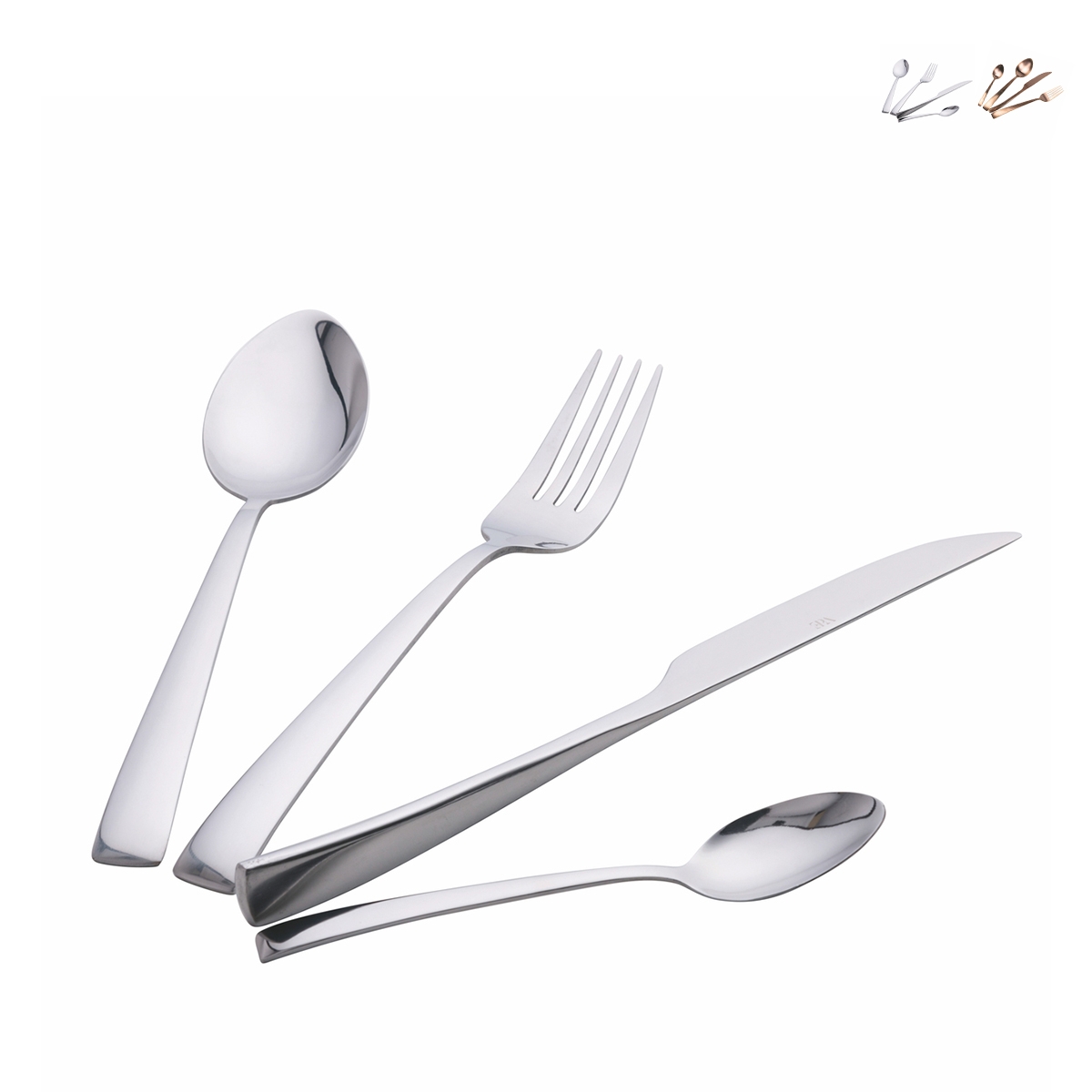 24-Piece Stainless Steel Tableware Set for Kitchen and Restaurant, Park Avenue Discounts