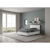 Queen Bed 120x200 with Storage and High Headboard Demas Offers