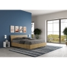Ankel Wooden Double Bed 160x190 cm with Inclined Headboard (Slats Not Included) Offers