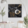 Abstract Black and Gold Canvas Print - Canone Arturo Armenti On Sale