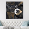 Abstract Black and Gold Canvas Print - Canone Arturo Armenti Sale