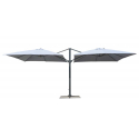 Garden umbrella 3x3 aluminium double arm for bar hotel contract Oslo Characteristics