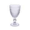 Set of 6 Clear Glass Goblets with Classic Design Madame On Sale