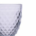 Set of 6 Clear Glass Goblets with Classic Design Madame Sale