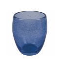 Set of 6 Blue Table Glasses for Water in Blown Glass Acapulco Ocean Sale