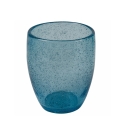 Set of 6 Blue Table Glasses for Water in Blown Glass Acapulco Ocean Discounts