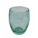 Set of 6 Blue Table Glasses for Water in Blown Glass Acapulco Ocean Choice Of