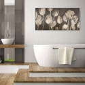 Modern Canvas Print of Tulips "Washed Tulips" by Luca Villa Sale
