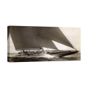 Vintage J Class Sailboat Print, 1934 by Edwin Levick Promotion