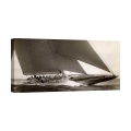 Vintage J Class Sailboat Print, 1934 by Edwin Levick Promotion