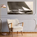 Vintage J Class Sailboat Print, 1934 by Edwin Levick On Sale