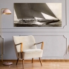 Vintage J Class Sailboat Print, 1934 by Edwin Levick On Sale