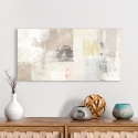 Beige and White Abstract Canvas Print Natural Ludwig Maun On Sale