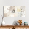 Beige and White Abstract Canvas Print Natural Ludwig Maun On Sale
