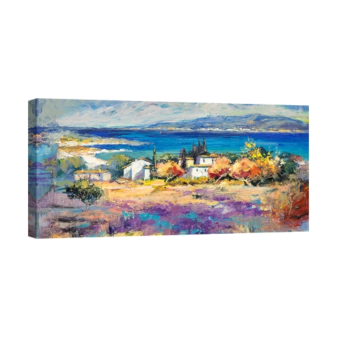 Mediterranean Coast Seascape Canvas Print by Luigi Florio Promotion