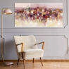 Contemporary Abstract Canvas Art "Sognando Roma" by Luigi Florio On Sale