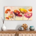 Colorful Floral Canvas Print "Nel vento" by Luigi Florio On Sale