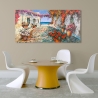 Canvas Art Coastal Village Mediterranean Piazzetta by Luigi Florio On Sale
