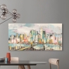 Modern Urban Landscape Canvas Print - Colors of Manhattan by Luigi Florio Sale