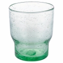 Set of 6 Handmade Green Glass Water Tumblers - Unico Greenery Collection Sale