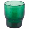 Set of 6 Handmade Green Glass Water Tumblers - Unico Greenery Collection Bulk Discounts