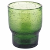 Set of 6 Handmade Green Glass Water Tumblers - Unico Greenery Collection Choice Of