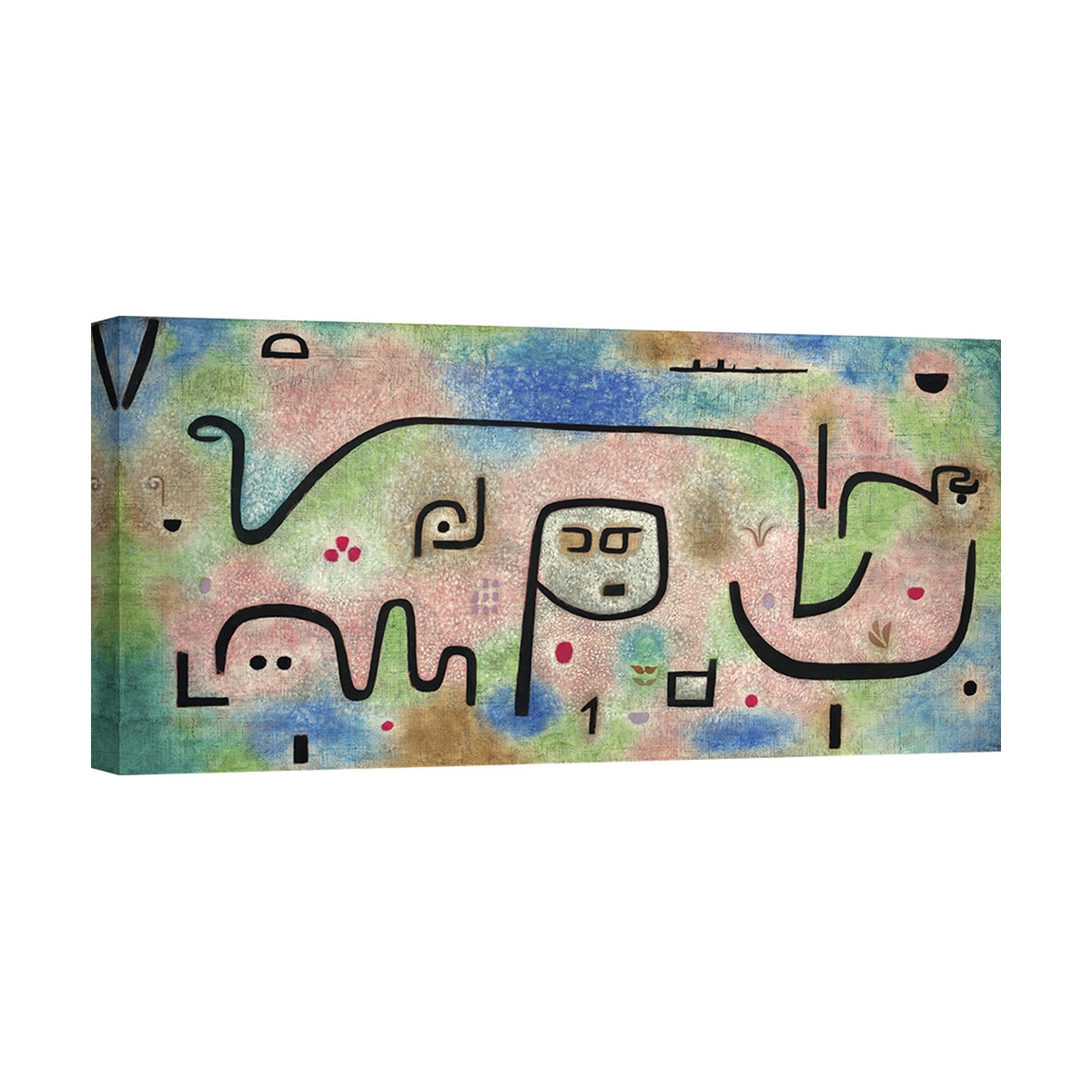 Colorful Abstract Canvas Print Insula Dulcamara by Paul Klee Promotion