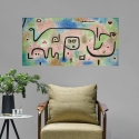 Colorful Abstract Canvas Print Insula Dulcamara by Paul Klee On Sale