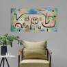 Colorful Abstract Canvas Print Insula Dulcamara by Paul Klee On Sale