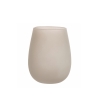 Set of 6 Grey 600ml Drop-Shaped Table Glasses - Happy Hour Stones Sale