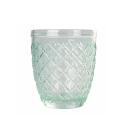Set of 6 Castle Ocean Blue Transparent Glass Table Tumblers Bulk Discounts