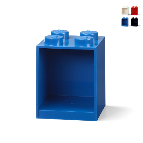 Wall mounted storage shelf LEGO Brick Shelf 4 knobs Promotion