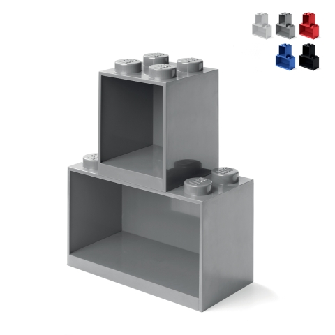Stackable modular storage shelves LEGO Brick Shelf Set 4+8 Promotion