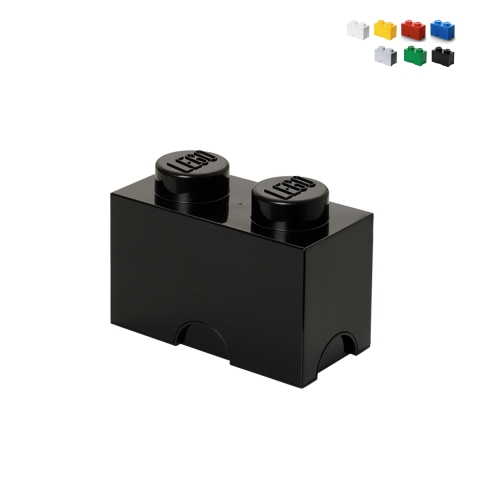 Stackable rectangular LEGO Brick container 2 knobs Promotion