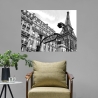Black and White Canvas Art Print Metropolitain Paris Pangea Images Sale