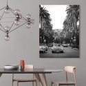Black and White Canvas Photo Print of Boulevard in Hollywood On Sale