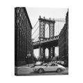 Black and White Canvas Print By the Manhattan Bridge Gasoline Images Promotion