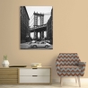 Black and White Canvas Print By the Manhattan Bridge Gasoline Images On Sale