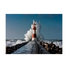 Photographic Canvas Print Lighthouse in the Mediterranean Sea Offers
