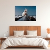 Photographic Canvas Print Lighthouse in the Mediterranean Sea Sale