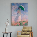 Canvas Print Woman with a Parasol by Claude Monet Sale
