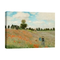 Impressionist Canvas Print Field with Poppies by Claude Monet Promotion