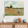 Impressionist Canvas Print Field with Poppies by Claude Monet On Sale