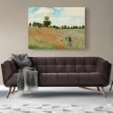 Impressionist Canvas Print Field with Poppies by Claude Monet Sale