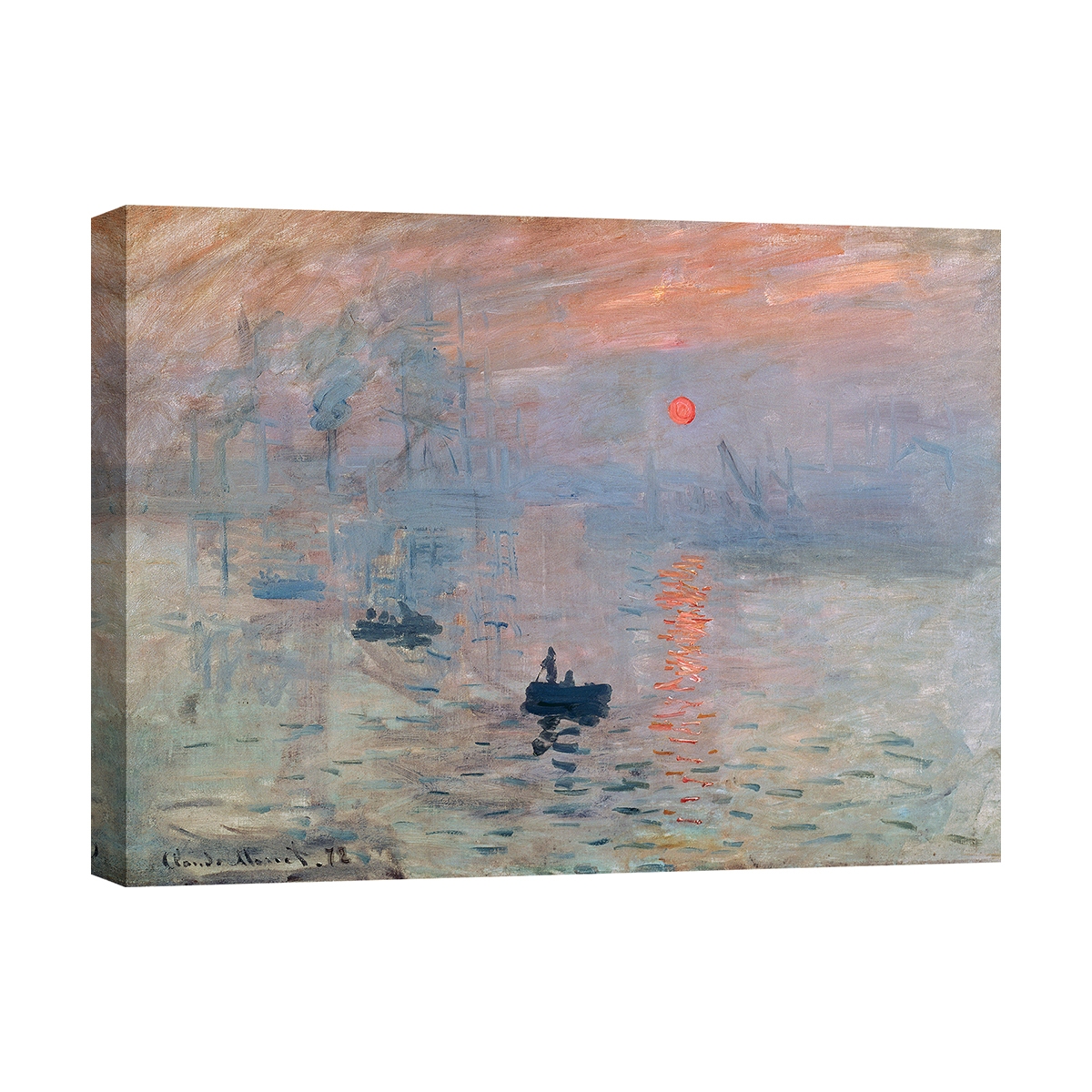 Canvas Print Impression, Sunrise by Claude Monet Promotion